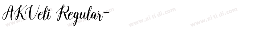 AKVeli Regular字体转换